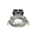 ceiling recessed luminaire DON SMART RGB tunable white, RGB IP65, brushed nickel dimmable