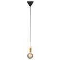 Luminaire � suspension PACO � 1 flamme E27 IP20 mat, laiton, noir