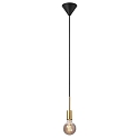 Nordlux Luminaire � suspension PACO � 1 flamme E27 IP20 mat, laiton, noir