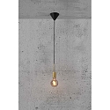 Nordlux Luminaire � suspension PACO � 1 flamme E27 IP20 mat, laiton, noir