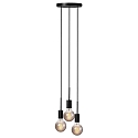 Nordlux Luminaire � suspension PACO 3 flammes E27 IP20, mat, noir 