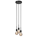 Nordlux Luminaire � suspension PACO 3 flammes E27 IP20, mat, noir 
