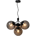 Luminaire à suspension IVONA 4 flammes E27 IP20 mat, noir