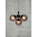 Luminaire à suspension IVONA 4 flammes E27 IP20 mat, noir