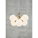 Nordlux Luminaire à suspension IVONA 6 flammes E27 IP20 mat, laiton, noir , blanche