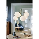 Nordlux Luminaire à suspension IVONA 6 flammes E27 IP20 mat, laiton, noir , blanche
