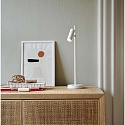 Lampe de table OMARI IP20, mat, blanche