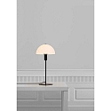 Nordlux Lampe de table ELLEN 20 semi-circulaire, avec interrupteur, avec douille E14 IP20, noir mat 