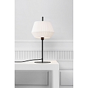 Lampe de table DICTE E14 IP20, mat, noir , blanche