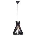 Luminaire à suspension GROA 35 E27 IP20, mat, noir 