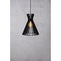 Luminaire à suspension GROA 35 E27 IP20, mat, noir 