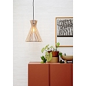 Nordlux Luminaire à suspension GROA 35 E27 IP20, marron, mat, noir 