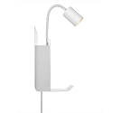 Nordlux Luminaire mural ROOMI GU10 IP20 mat, noir , blanche