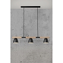 Luminaire � suspension THEO 3 flammes GU10 IP20, mat, noir 