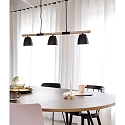 Nordlux Luminaire � suspension THEO 3 flammes GU10 IP20, mat, noir 