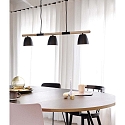 Nordlux Luminaire � suspension THEO 3 flammes GU10 IP20, mat, noir 