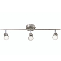 Luminaire de plafond AVENUE LED 3 flammes GU10 IP20, acier bross�