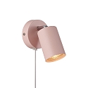 wall luminaire EXPLORE GU10 IP20, soft pink 