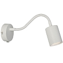 Luminaire mural EXPLORE FLEX ARM avec interrupteur, avec prise de courant GU10 IP20, blanc trafic 