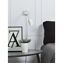 Nordlux Luminaire mural EXPLORE FLEX ARM avec interrupteur, avec prise de courant GU10 IP20, blanc trafic 