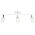 Luminaire de plafond EXPLORE 3 flammes GU10 IP20, blanche