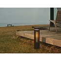 Borne d'�clairage ALUDRA 45 E27 IP44, seaside noir gradable