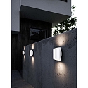 Luminaire mural d'ext�rieur GRIP SMART haut bas, avec capteur, Tunable White, contr�lable par Bluetooth IP54, mat