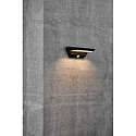 Nordlux LED Outdoor Wall luminaire AGENA Solar luminaire, 5W, 3000K, IP44, black