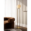 design for the people by Nordlux Lampadaire SHAPES E27 IP20 scintillant, laiton, noir