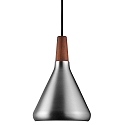Luminaire à suspension NORI 18 E27 IP20 noir , acier brossé gradable