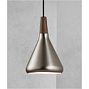 Luminaire à suspension NORI 18 E27 IP20 noir , acier brossé gradable