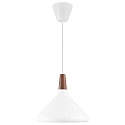 design for the people by Nordlux Luminaire à suspension NORI 27 E27 IP20, scintillant, noir , blanche gradable