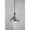 Luminaire à suspension NORI 27 E27 IP20 noir , acier brossé