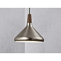Luminaire à suspension NORI 27 E27 IP20 noir , acier brossé