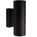 Outdoor Wall luminaire TIN, double, GU10, IP54, black