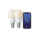 Nordlux Ampoule LED Smart WIFI SMART lot de 2 C45 E14 4,5W 470lm 2200-6500K 200� CRI 80 gradable