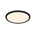 ceiling luminaire OJA 29 IP54 CCT square, CCT Switch, on/off IP54, black matt 