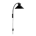 Luminaire mural DIAL E27 IP20, noir  