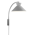 Luminaire mural DIAL E27 IP20, gris 