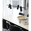 Nordlux pendant luminaire ALANIS 4 flames GU10 IP20, black 