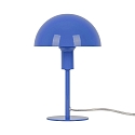 Lampe de table ELLEN MINI semi-circulaire, avec interrupteur, avec douille E14 IP20, bleu, scintillant 