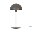 Lampe de table ELLEN 20 semi-circulaire, avec interrupteur, avec douille E14 IP20, brun clair, mat 