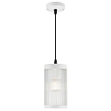 Luminaire suspendu d'ext�rieur COUPAR avec diffuseur E27 IP33, blanc mat gradable