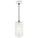 Luminaire suspendu d'ext�rieur COUPAR avec diffuseur E27 IP33, blanc mat gradable