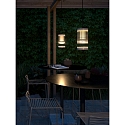 Luminaire suspendu d'ext�rieur COUPAR avec diffuseur E27 IP33, blanc mat gradable