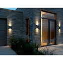 Luminaire mural d�ext�rieur NICO SQUARE 22 haut bas, angulaire GU10 IP54, rouille gradable