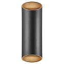 Nordlux Luminaire mural d�ext�rieur NICO ROUND 22 haut bas, cylindrique GU10 IP54, noir gradable