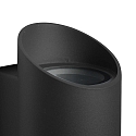 Nordlux Luminaire mural d�ext�rieur NICO ROUND 22 haut bas, cylindrique GU10 IP54, noir gradable