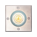 Nordlux floor recessed luminaire ANDOR SQUARE GU10 IP67, stainless steel 