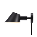 Luminaire mural STAY SHORT E27 IP20, noir  